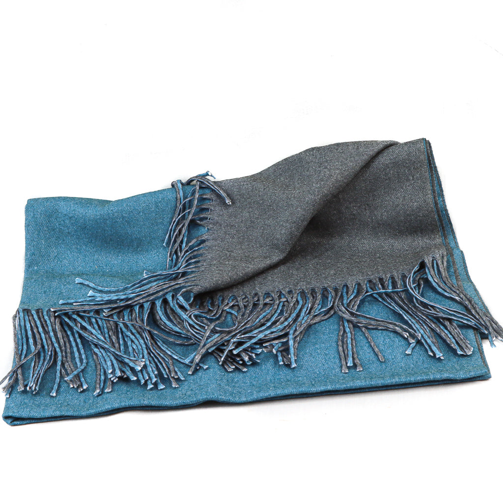 Blue cashmere scarves best sale