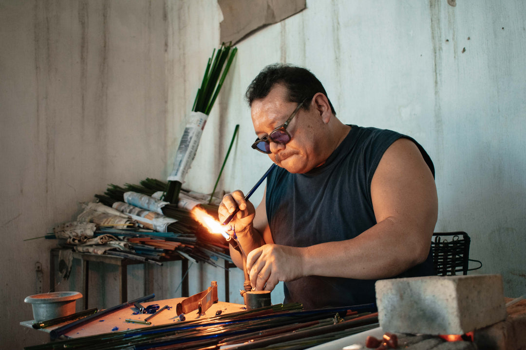 Crafting Beauty: Exploring the Art of Glass Blowing in Mexico with Recycled Glass