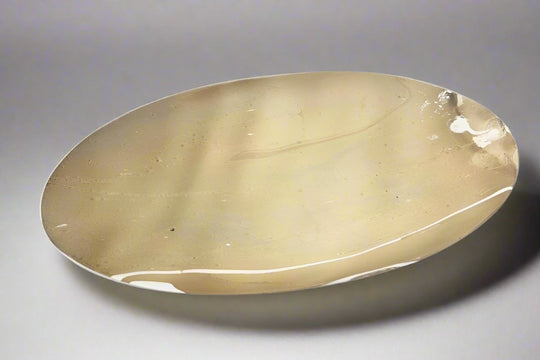 Mango Wood Medium Oval Plate - 13" (Latte)