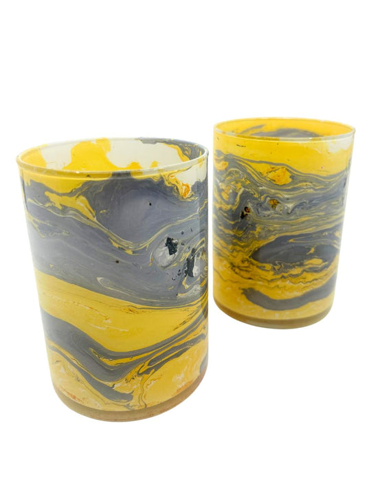 Recycled Glass Dip-Dyed T-Lite (Tall)