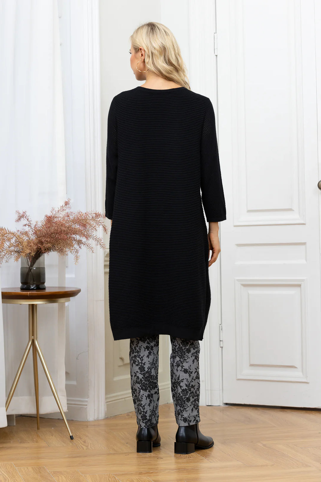 Long Tunic with Tricot Sleeves