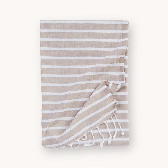 Turkish Hand Towel - Emma - Sand