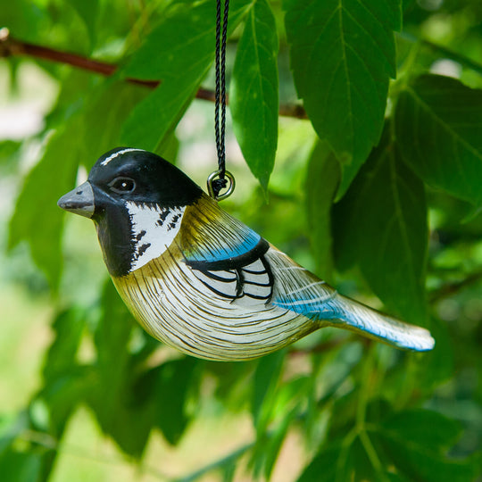 Wooden Chickadee Ornament