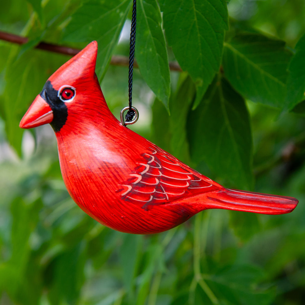 Wooden Cardinal Ornament