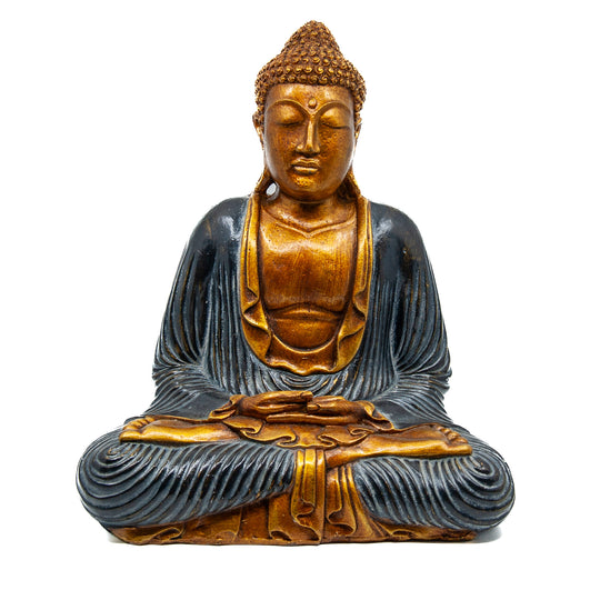 Bouddha méditant peint moyen