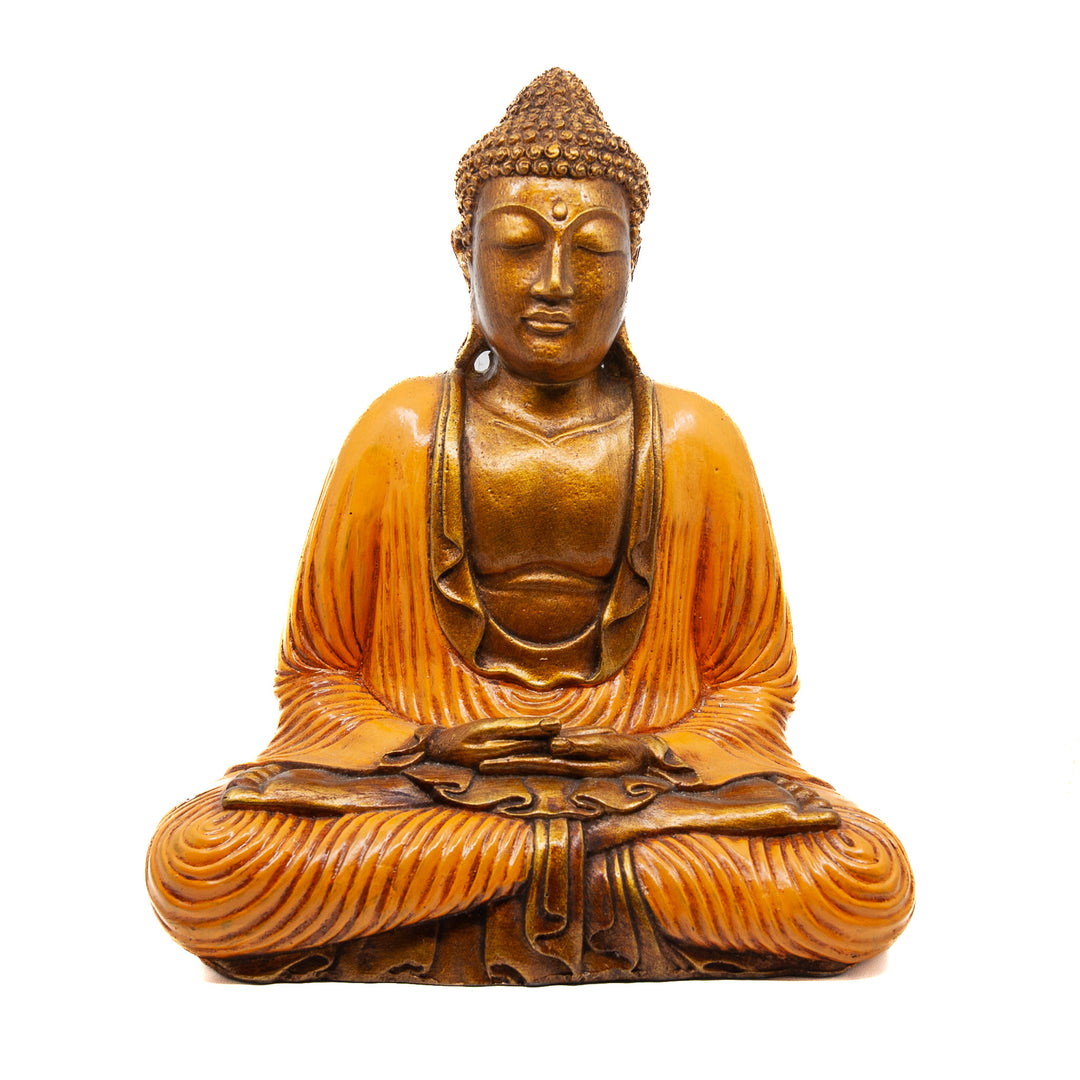 Bouddha méditant peint moyen