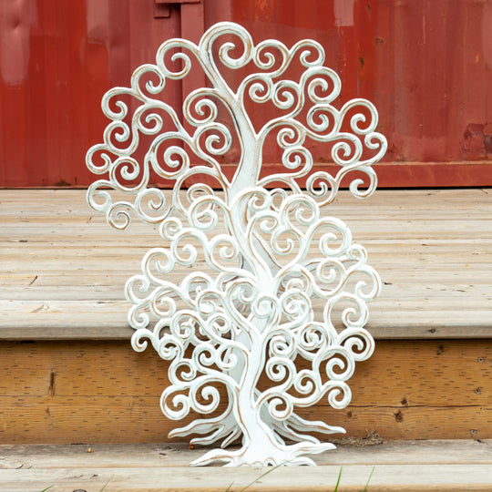 Tree of Life Panel - White Wash