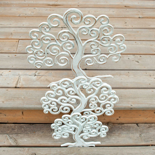 Tree of Life Panel - White Wash