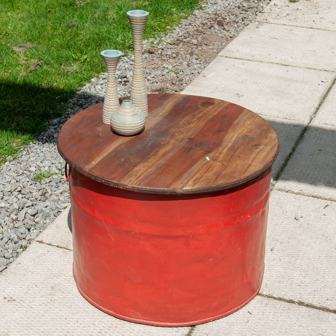 Recycled Oil Drum Coffee Table