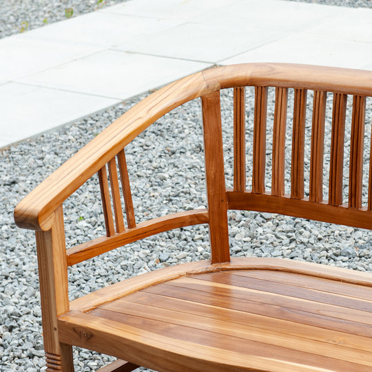 Lenong Teak Bench - Natural Finish