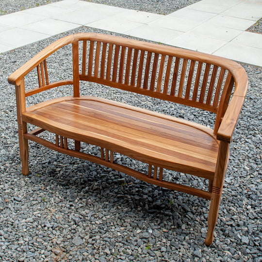 Lenong Teak Bench - Natural Finish