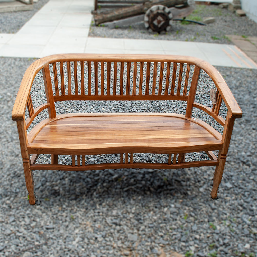 Lenong Teak Bench - Natural Finish