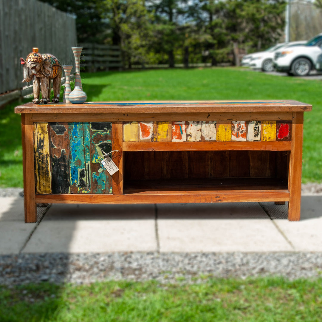 Console en bois récupéré