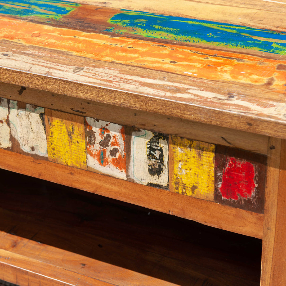 Balinese Reclaimed Teak Wood Console