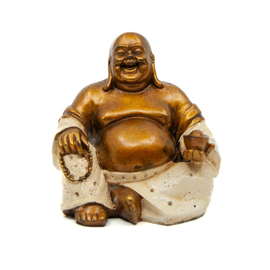 Laughing Buddha Statue w.Beads