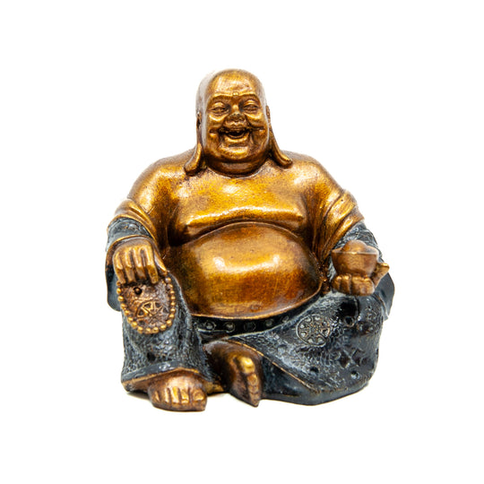 Laughing Buddha Statue w.Beads