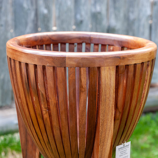 Teak Plant Stand - Natural