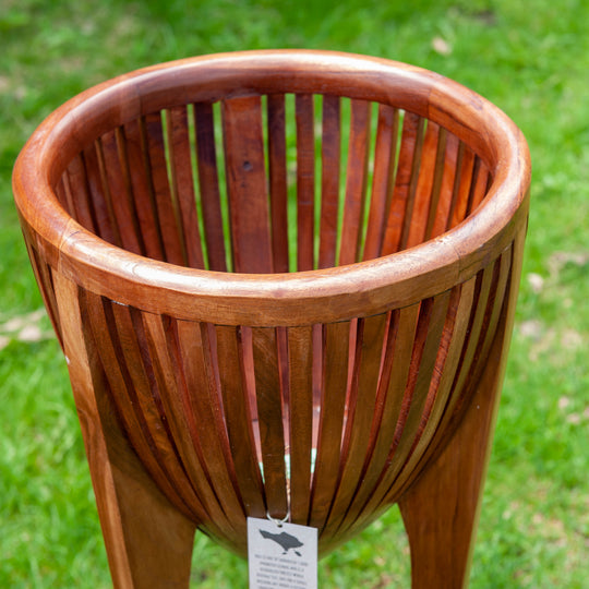 Teak Plant Stand - Natural