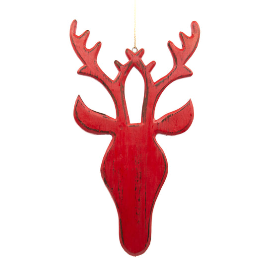 Bali Wooden Deer Head Wall Hanging