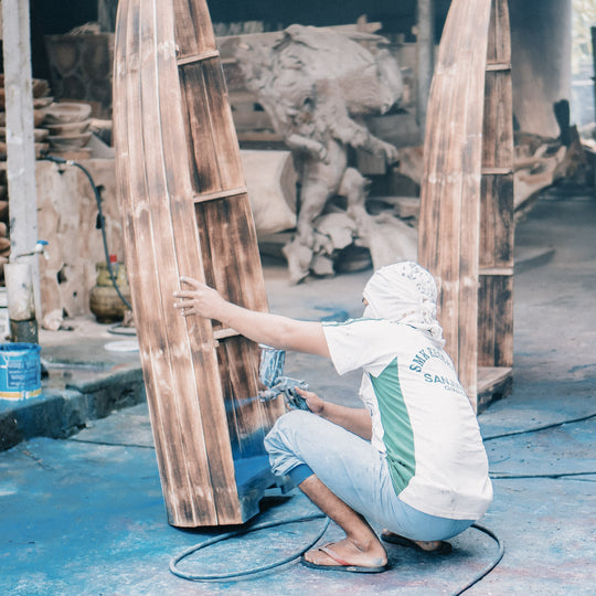 Balinese Boat Shelf