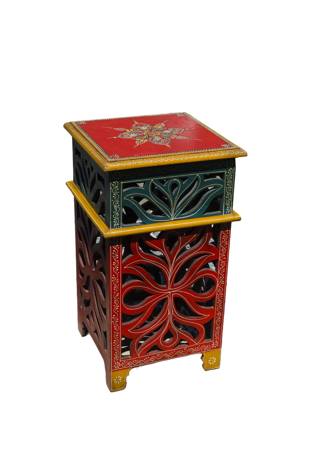 Rajasthani Handcrafted Mango Wood Accent Table