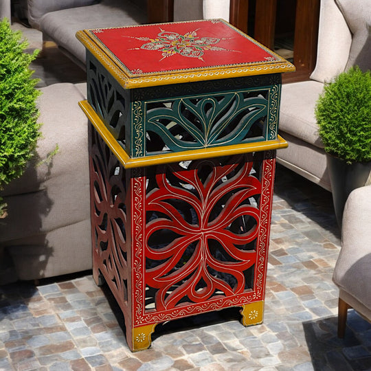 Rajasthani Handcrafted Mango Wood Accent Table