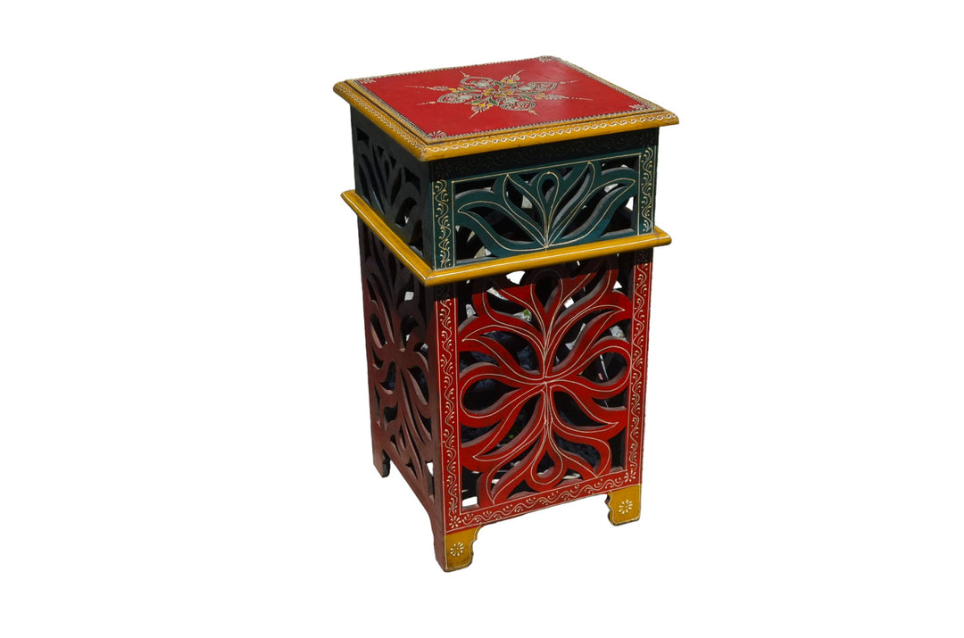 Rajasthani Handcrafted Mango Wood Accent Table