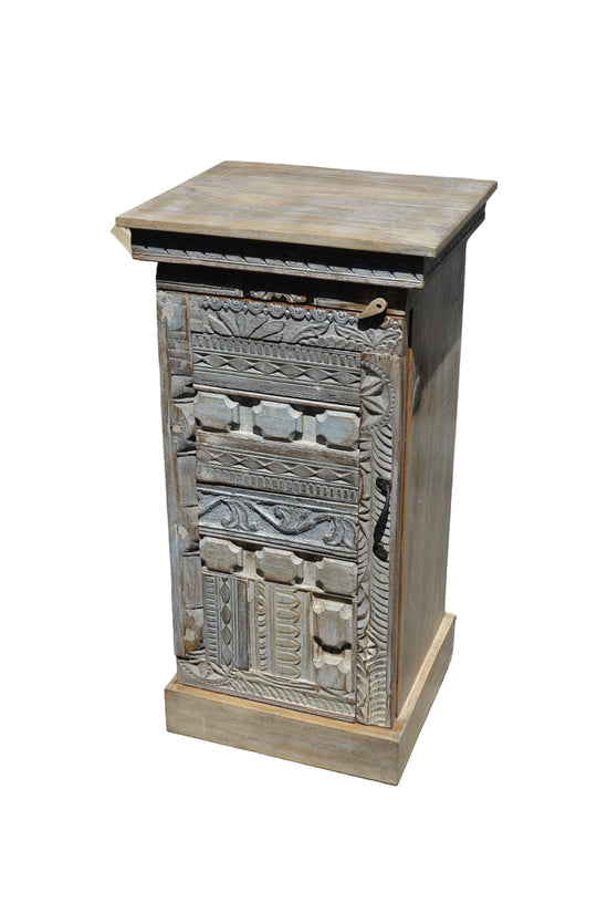 Indian Repurposed Print Block Cabinet