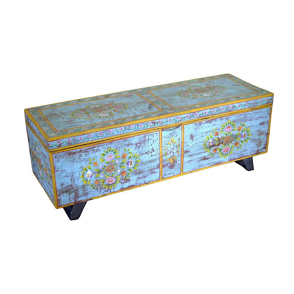 Rajasthani Hand Painted Mango Wood Chest