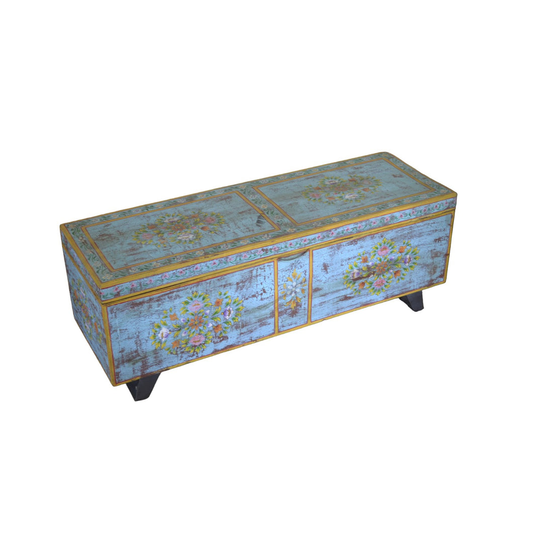 Rajasthani Hand Painted Mango Wood Chest