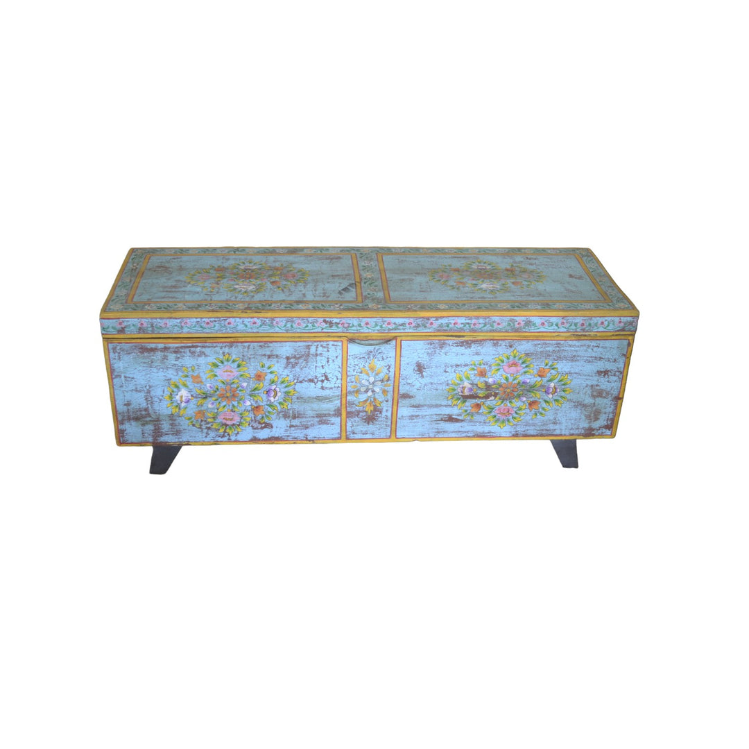 Rajasthani Hand Painted Mango Wood Chest