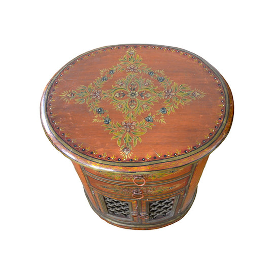 Rajasthani Hand Painted Accent Table