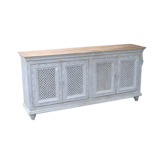 India Lattice Mango Wood Sideboard