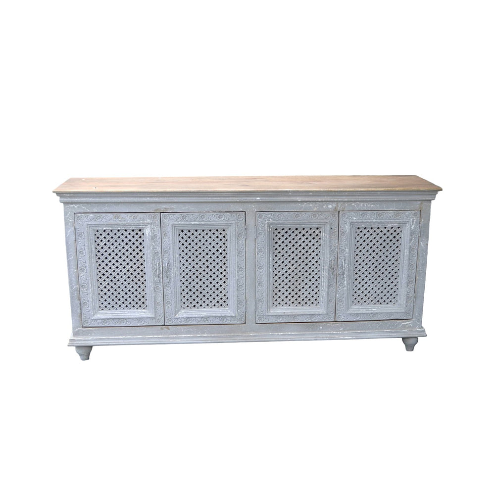 India Lattice Mango Wood Sideboard