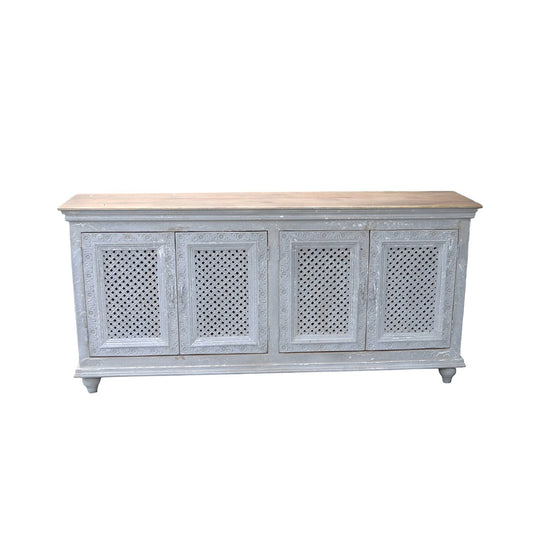 India Lattice Mango Wood Sideboard