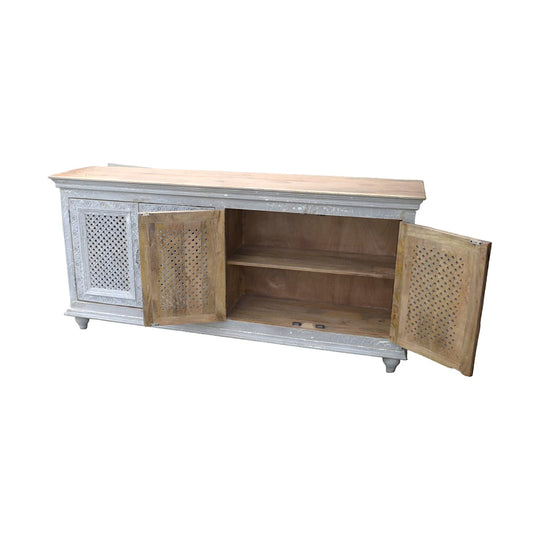 India Lattice Mango Wood Sideboard