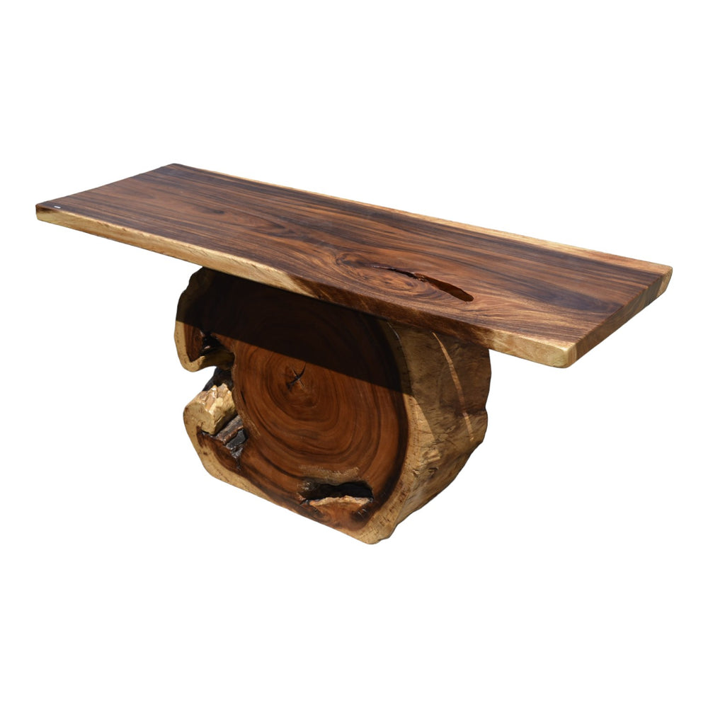 Grande console en dalle de bois Sono