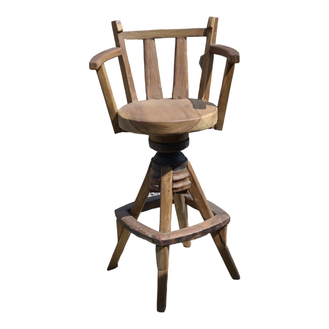 Thai Teak Bar Stool