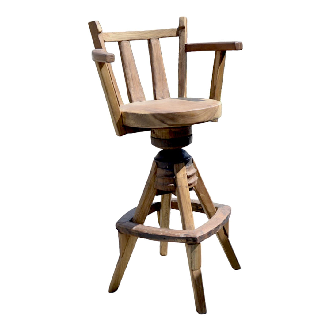 Thai Teak Bar Stool