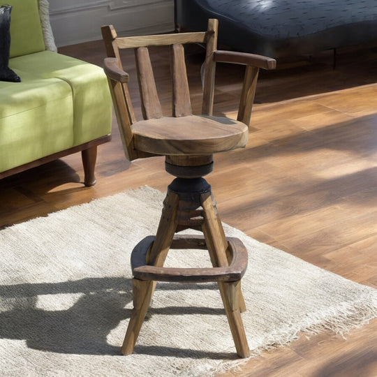 Thai Teak Bar Stool