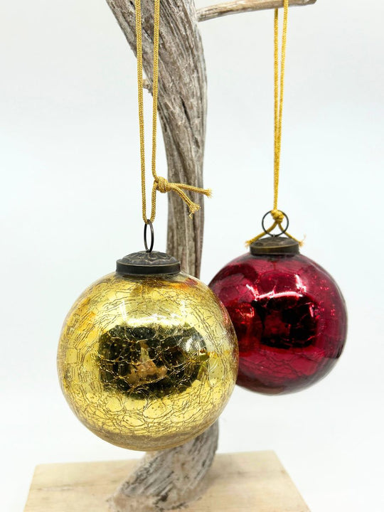 Mercury Glass Round Ornament (Large)