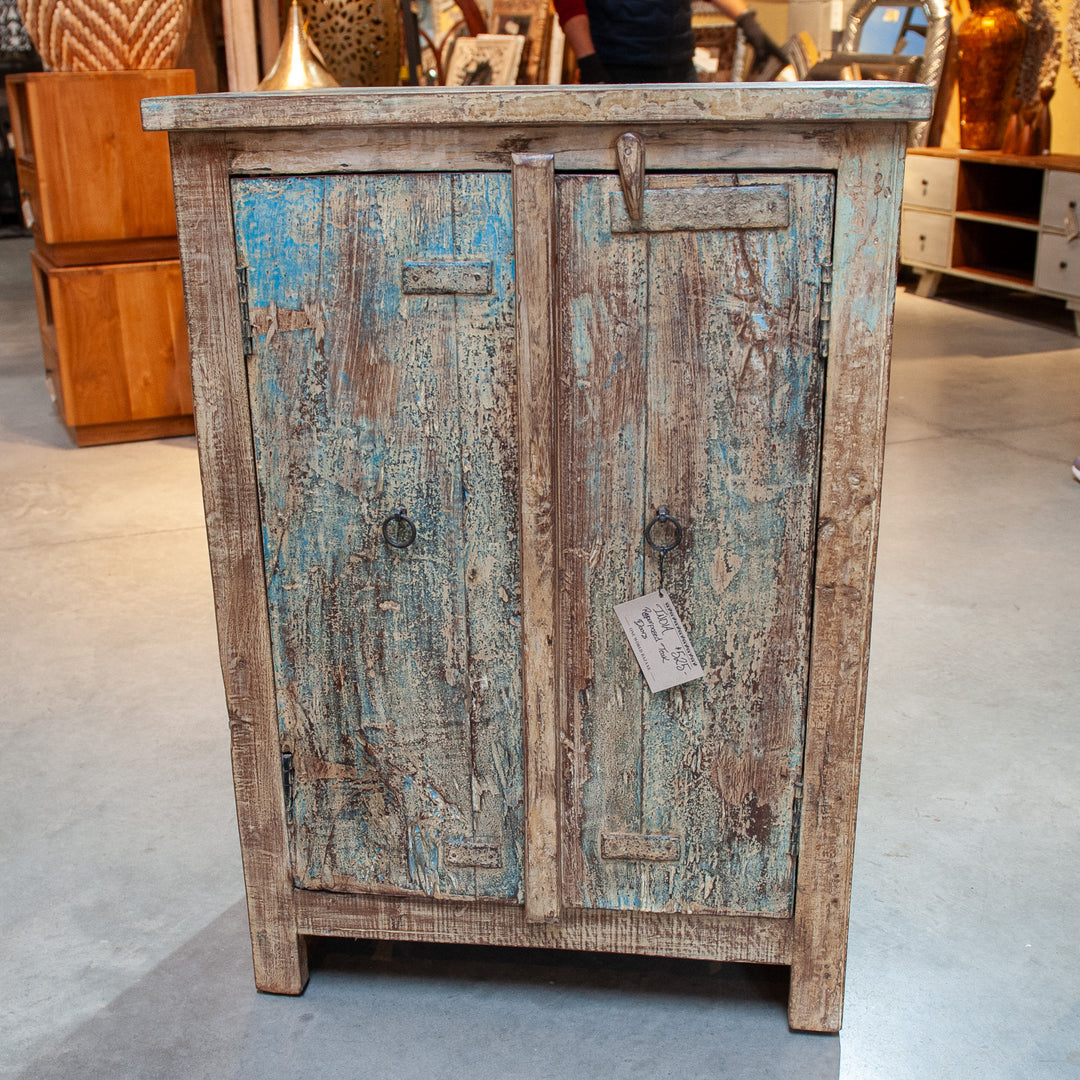 Indian Teak Repurposed Door Cabinet