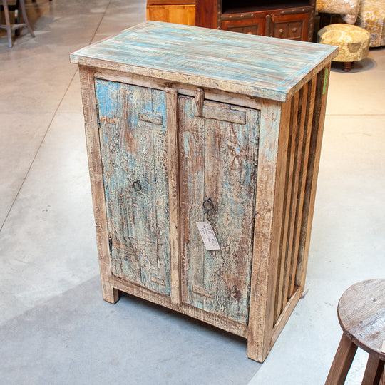 Indian Teak Repurposed Door Cabinet