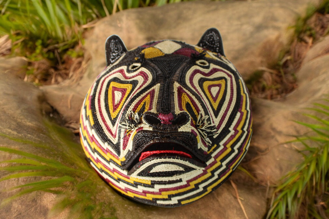 Embera Panamanian Woven Mask - Bear