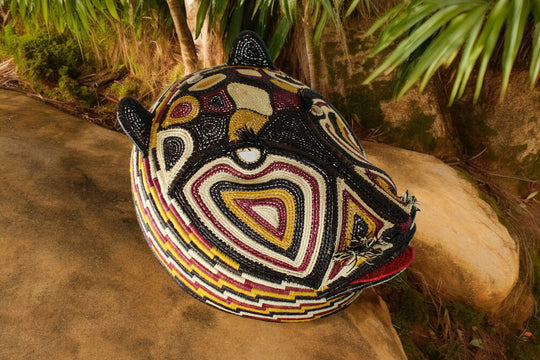 Embera Panamanian Woven Mask - Bear