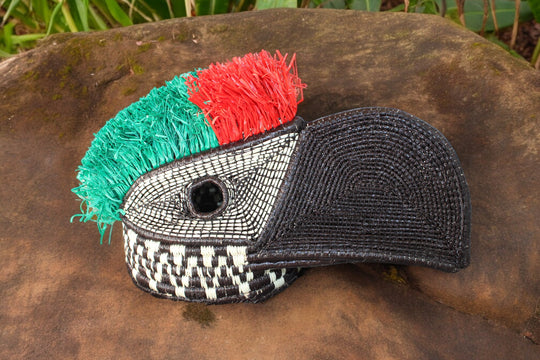 Embera Panamanian Woven Mask - Large Bird