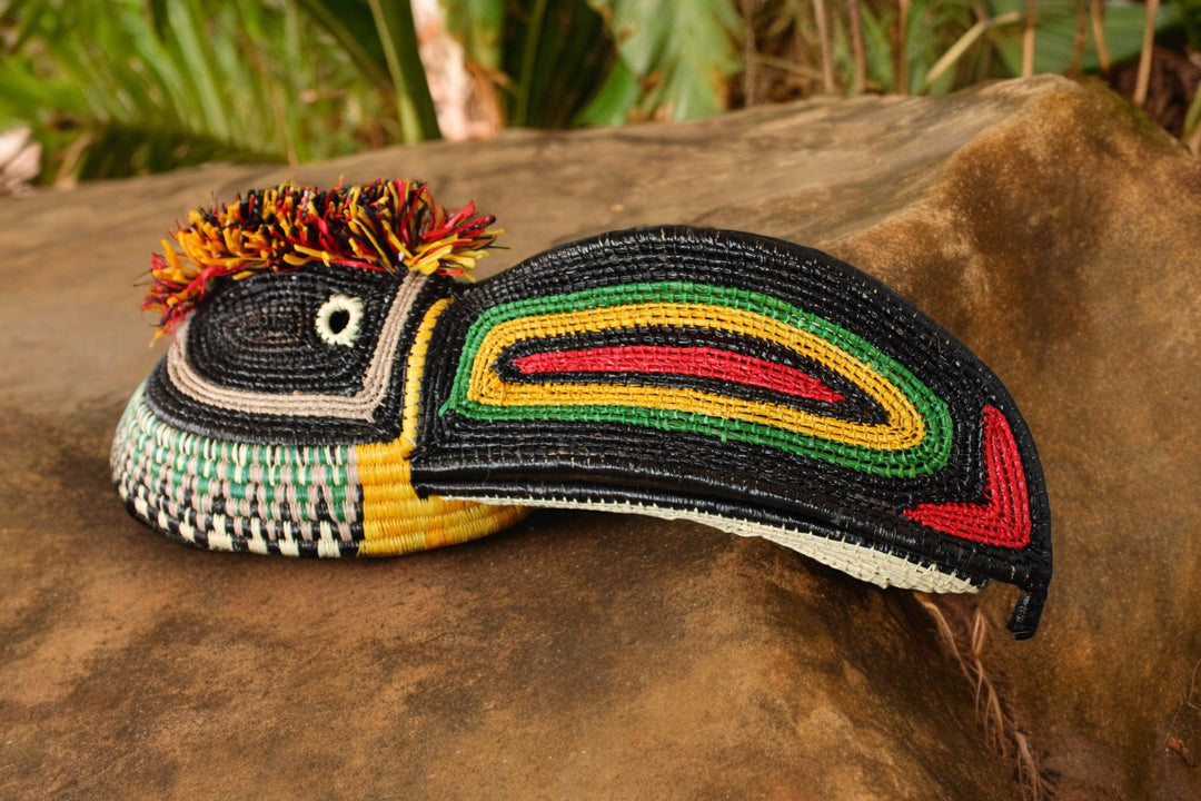 Embera Panamanian Woven Mask - Toucan