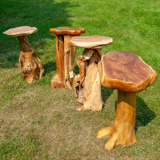 Indonesian Teak Root Bar Stool