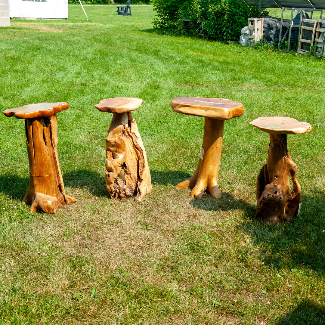 Indonesian Teak Root Bar Stool