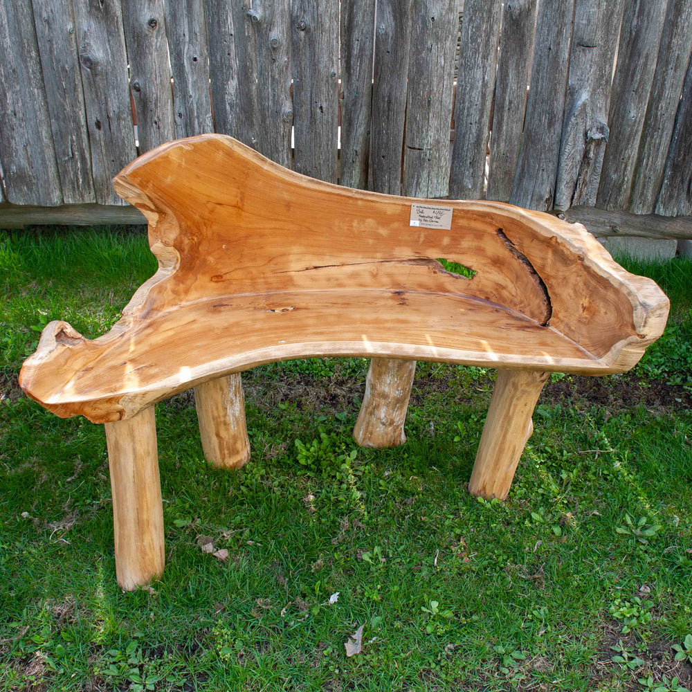 Reclaimed Teak Root Bench